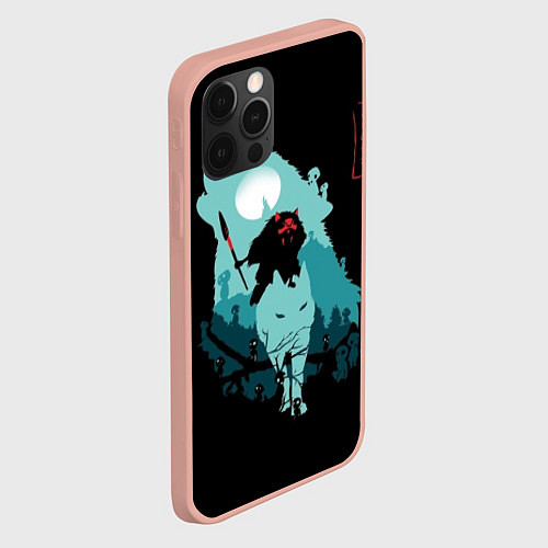 Чехол iPhone 12 Pro Max Princess Mononoke / 3D-Светло-розовый – фото 2