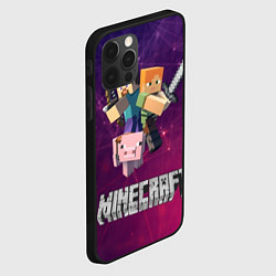 Чехол для iPhone 12 Pro Max MINECRAFT, цвет: 3D-черный — фото 2