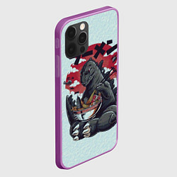 Чехол для iPhone 12 Pro Max Blue Godzilla, цвет: 3D-сиреневый — фото 2