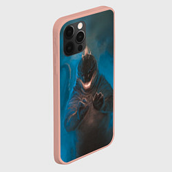 Чехол для iPhone 12 Pro Max Blue Godzilla, цвет: 3D-светло-розовый — фото 2