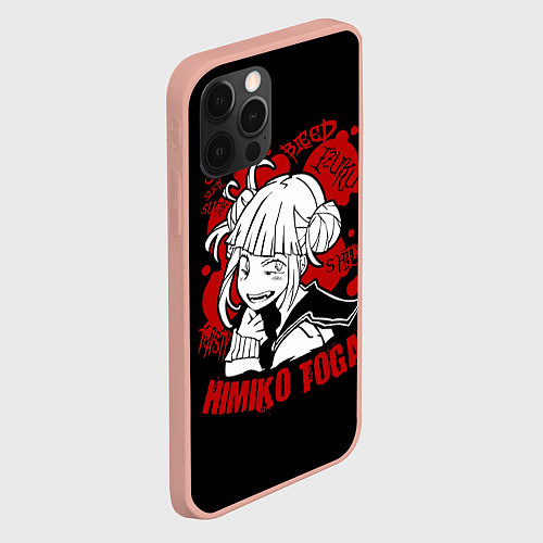 Чехол iPhone 12 Pro Max My Hero Academia Himiko Toga / 3D-Светло-розовый – фото 2