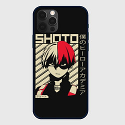 Чехол для iPhone 12 Pro Max My Hero Academia красные волосы, цвет: 3D-черный