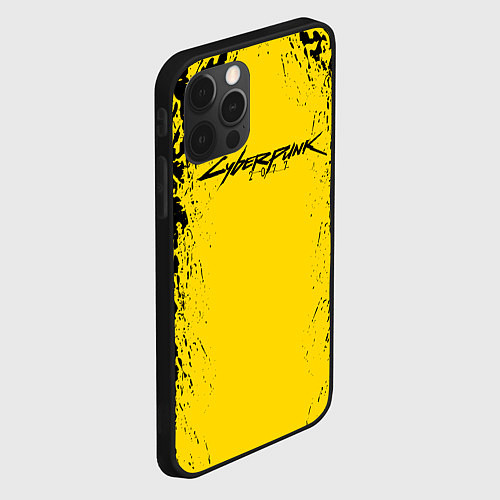 Чехол iPhone 12 Pro Max Cyberpunk 2077 Samurai logo / 3D-Черный – фото 2