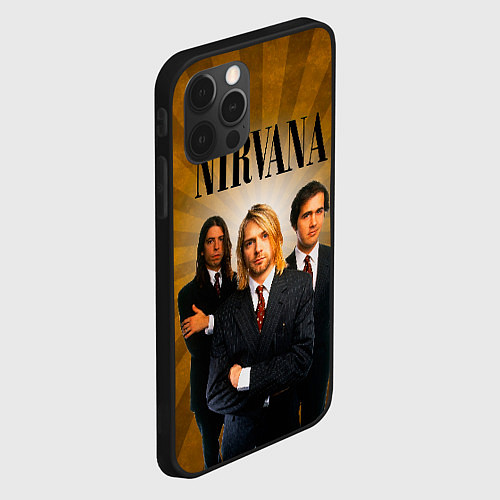 Чехол iPhone 12 Pro Max Nirvana / 3D-Черный – фото 2