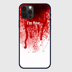 Чехол для iPhone 12 Pro Max Im fine halloween, цвет: 3D-черный