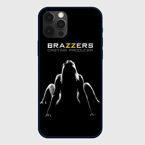 Чехол iPhone 12 Pro Max Brazzers - casting producer / 3D-Черный – фото 1
