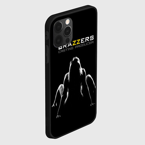 Чехол iPhone 12 Pro Max Brazzers - casting producer / 3D-Черный – фото 2