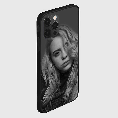 Чехол iPhone 12 Pro Max BILLIE EILISH / 3D-Черный – фото 2