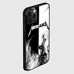 Чехол для iPhone 12 Pro Max METALLICA, цвет: 3D-черный — фото 2