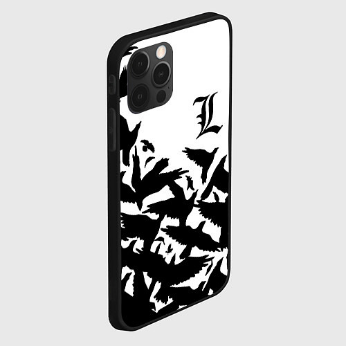 Чехол iPhone 12 Pro Max L letter bird / 3D-Черный – фото 2