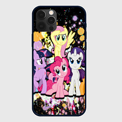 Чехол для iPhone 12 Pro Max My little pony band, цвет: 3D-черный