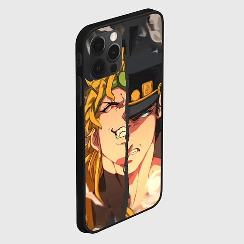 Чехол iPhone 12 Pro Max Dio Brando x Jotaro / 3D-Черный – фото 2