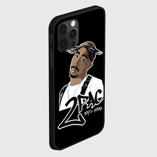 Чехол iPhone 12 Pro Max 2pac / 3D-Черный – фото 2