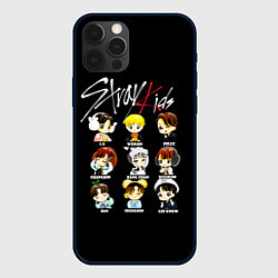 Чехол для iPhone 12 Pro Max Stray Kids, цвет: 3D-черный