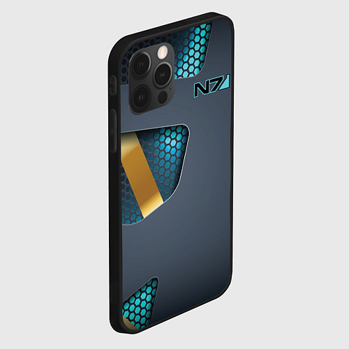 Чехол iPhone 12 Pro Max Mass Effect N7 / 3D-Черный – фото 2
