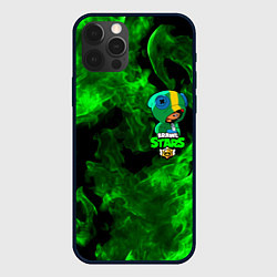 Чехол для iPhone 12 Pro Max Brawl Stars LEON, цвет: 3D-черный