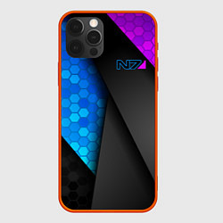 Чехол для iPhone 12 Pro Max Mass Effect N7, цвет: 3D-красный