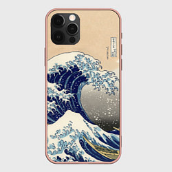 Чехол для iPhone 12 Pro Max Kanagawa Wave Art, цвет: 3D-светло-розовый