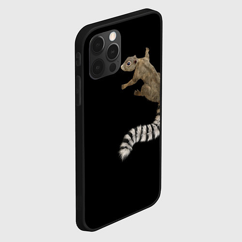 Чехол iPhone 12 Pro Max И мой зверёк со мною / 3D-Черный – фото 2