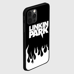 Чехол для iPhone 12 Pro Max Linkin Park: Black Flame, цвет: 3D-черный — фото 2