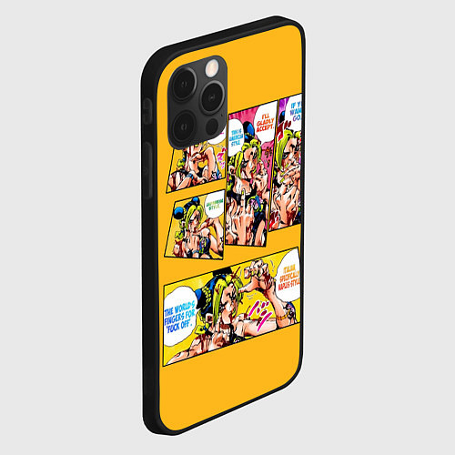 Чехол iPhone 12 Pro Max Приключения ДжоДжо / 3D-Черный – фото 2