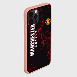 Чехол для iPhone 12 Pro Max Manchester United, цвет: 3D-светло-розовый — фото 2