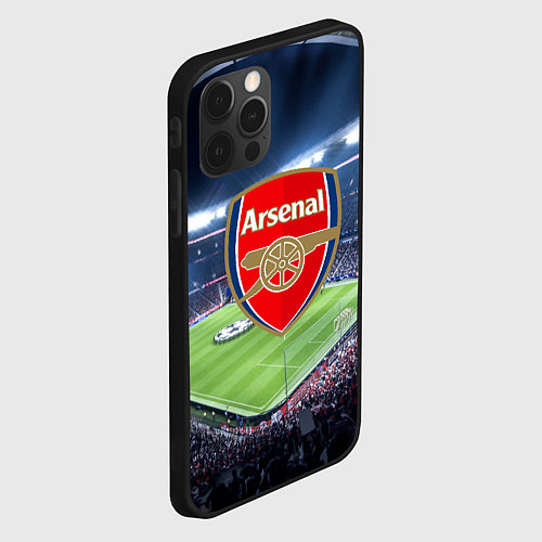 Чехол iPhone 12 Pro Max FC Arsenal / 3D-Черный – фото 2