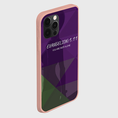 Чехол iPhone 12 Pro Max Evangelion: 111 / 3D-Светло-розовый – фото 2