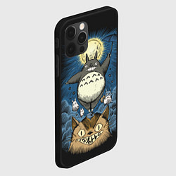 Чехол для iPhone 12 Pro Max My Neighbor Totoro, цвет: 3D-черный — фото 2