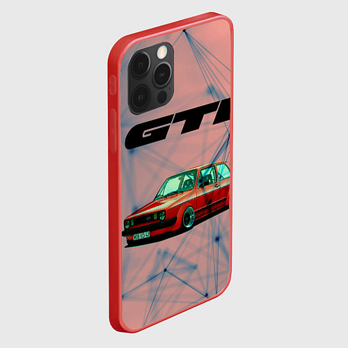 Чехол iPhone 12 Pro Max Volkswagen / 3D-Красный – фото 2