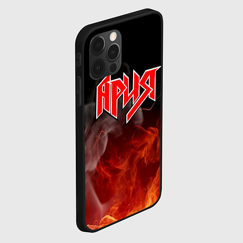 Чехол iPhone 12 Pro Max АРИЯ / 3D-Черный – фото 2