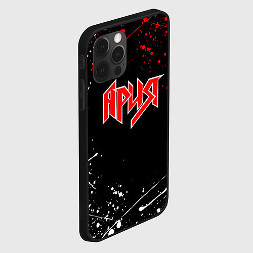 Чехол iPhone 12 Pro Max АРИЯ / 3D-Черный – фото 2