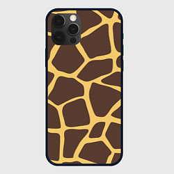 Чехол для iPhone 12 Pro Max Окрас жирафа, цвет: 3D-черный