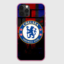 Чехол для iPhone 12 Pro Max Chelsea, цвет: 3D-малиновый