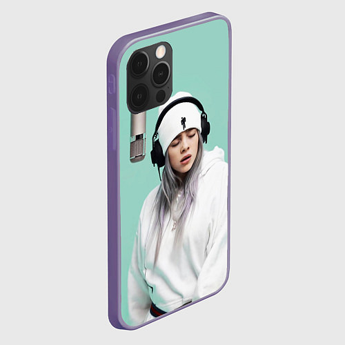 Чехол iPhone 12 Pro Max BILLIE EILISH / 3D-Серый – фото 2