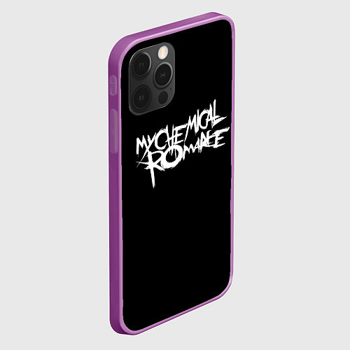 Чехол iPhone 12 Pro Max My Chemical Romance spider / 3D-Сиреневый – фото 2