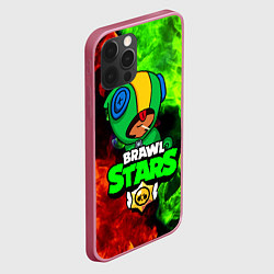 Чехол для iPhone 12 Pro Max BRAWL STARS LEON, цвет: 3D-малиновый — фото 2
