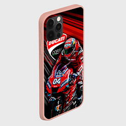 Чехол для iPhone 12 Pro Max Andrea Dovizioso, цвет: 3D-светло-розовый — фото 2