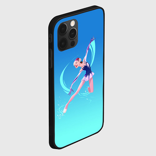Чехол iPhone 12 Pro Max Фигурное катание / 3D-Черный – фото 2