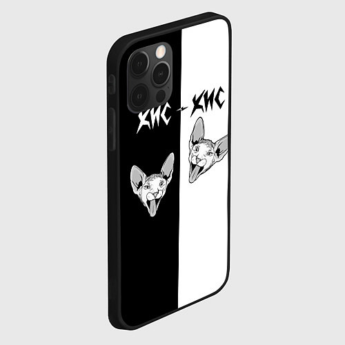 Чехол iPhone 12 Pro Max Кис-Кис / 3D-Черный – фото 2