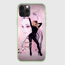 Чехол для iPhone 12 Pro Max Ariana Grande, цвет: 3D-салатовый