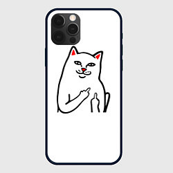 Чехол для iPhone 12 Pro Max Meme Cat, цвет: 3D-черный