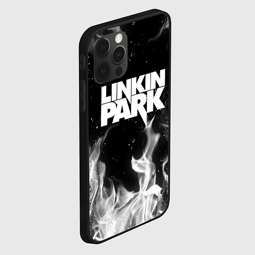 Чехол iPhone 12 Pro Max LINKIN PARK / 3D-Черный – фото 2