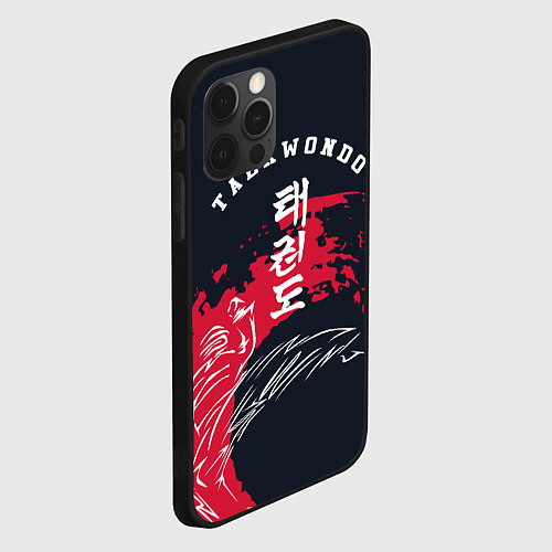 Чехол iPhone 12 Pro Max Тхэквондо / 3D-Черный – фото 2