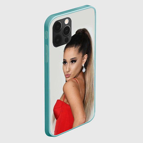 Чехол iPhone 12 Pro Max Ariana Grande Ариана Гранде / 3D-Мятный – фото 2