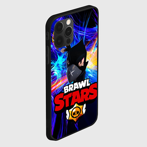 Чехол iPhone 12 Pro Max Brawl Stars - Crow / 3D-Черный – фото 2