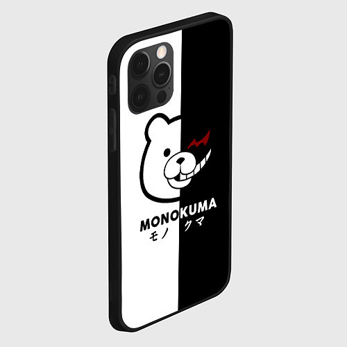 Чехол iPhone 12 Pro Max Monokuma / 3D-Черный – фото 2