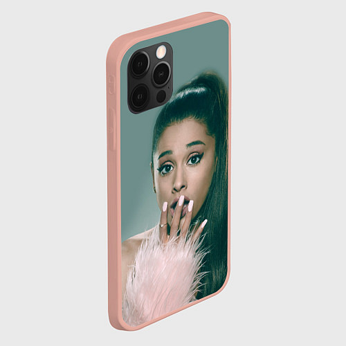 Чехол iPhone 12 Pro Max Ariana Grande Ариана Гранде / 3D-Светло-розовый – фото 2