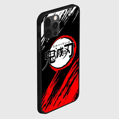 Чехол iPhone 12 Pro Max KIMETSU NO YAIBA / 3D-Черный – фото 2