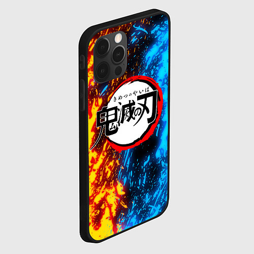 Чехол iPhone 12 Pro Max KIMETSU NO YAIBA / 3D-Черный – фото 2